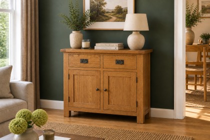 Salisbury Waxed Premium Oak Small Sideboard Salisbury Waxed Premium Oak Small Sideboard