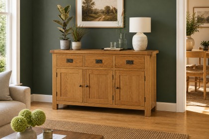 Salisbury Waxed Premium Oak Large Sideboard Salisbury Waxed Premium Oak Large Sideboard