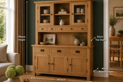 Salisbury Waxed Premium Oak Large Dresser Salisbury Waxed Premium Oak Large Dresser