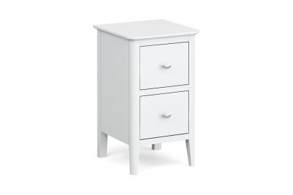 Hampstead Painted White Narrow Bedside Table Hampstead Painted White Narrow Bedside Table