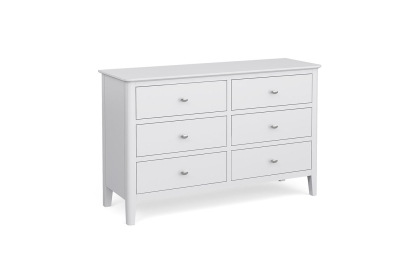 Hampstead Painted White 6 Drawers Chest Of Drawers Hampstead Painted White 6 Drawers Chest Of Drawers