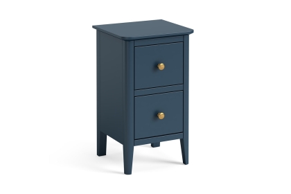 Harrogate Painted Blue Narrow Bedside Table Harrogate Painted Blue Narrow Bedside Table