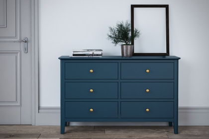 Harrogate Painted Blue 6 Drawers Chest Of Drawers Harrogate Painted Blue 6 Drawers Chest Of Drawers