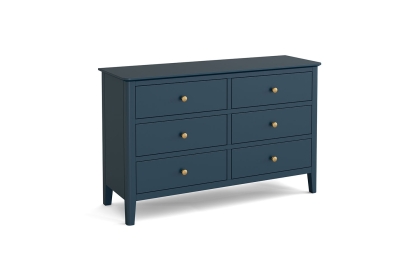 Harrogate Painted Blue 6 Drawers Chest Of Drawers Harrogate Painted Blue 6 Drawers Chest Of Drawers