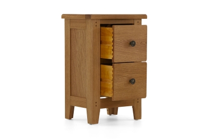 Burford Country Oak Narrow Bedside Table Burford Country Oak Narrow Bedside Table