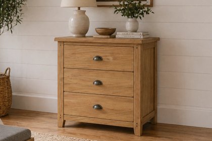 Burford Country Oak 3 Drawer Chest of Drawers Burford Country Oak 3 Drawer Chest of Drawers