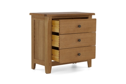 Burford Country Oak 3 Drawer Chest of Drawers Burford Country Oak 3 Drawer Chest of Drawers