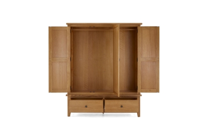 Burford Country Oak Triple Wardrobe Burford Country Oak Triple Wardrobe
