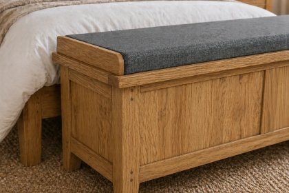 Burford Country Oak Storage Bench Blanket Box Burford Country Oak Storage Bench Blanket Box