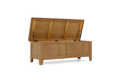 Burford Country Oak Storage Bench Blanket Box Burford Country Oak Storage Bench Blanket Box