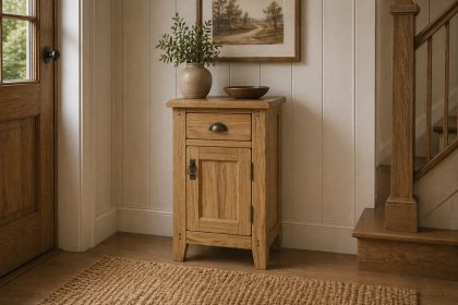 Burford Country Oak Telephone Cupboard Burford Country Oak Telephone Cupboard