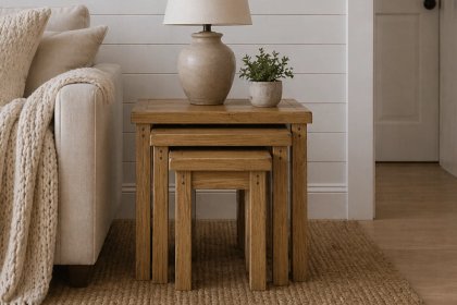 Burford Country Oak Nest of Tables Burford Country Oak Nest of Tables