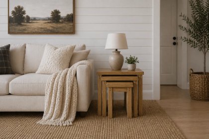 Burford Country Oak Nest of Tables Burford Country Oak Nest of Tables