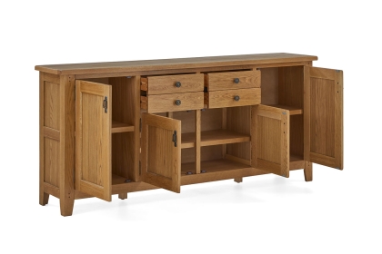 Burford Country Oak Extra Large Sideboard Burford Country Oak Extra Large Sideboard