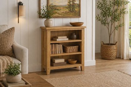 Burford Country Oak Low Bookcase Burford Country Oak Low Bookcase