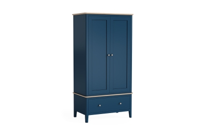 Marlow Oak Painted Navy Blue Gents Wardrobe Marlow Oak Painted Navy Blue Gents Wardrobe