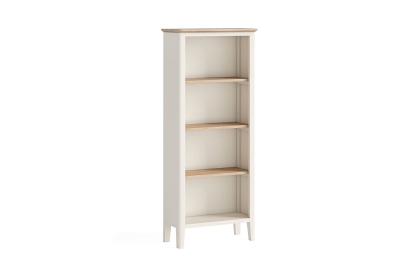 Marlow Oak Painted Coconut White Slim Bookcase Marlow Oak Painted Coconut White Slim Bookcase