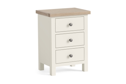Modern Country Painted Oak Coconut White Bedside Table Modern Country Painted Oak Coconut White Bedside Table