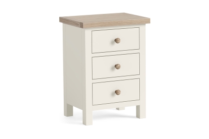 Modern Country Painted Oak Coconut White Bedside Table Modern Country Painted Oak Coconut White Bedside Table