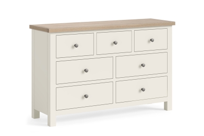 Modern Country Painted Oak Coconut White 3 Over 4 Chest of Drawers Modern Country Painted Oak Coconut White 3 Over 4 Chest of Drawers