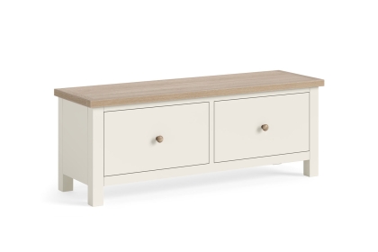 Modern Country Painted Oak Coconut White Large 2 Drawer Blanket Box Bench Modern Country Painted Oak Coconut White Large 2 Drawer Blanket Box Bench