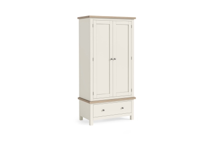 Modern Country Painted Oak Coconut White Gents Wardrobe Modern Country Painted Oak Coconut White Gents Wardrobe