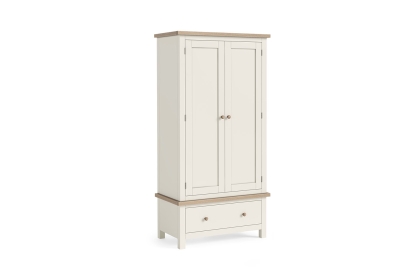 Modern Country Painted Oak Coconut White Gents Wardrobe Modern Country Painted Oak Coconut White Gents Wardrobe