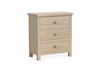 Modern Country Oak 3 Drawer Chest of Drawers Modern Country Oak 3 Drawer Chest of Drawers