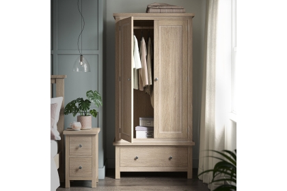 Modern Country Oak Gents Wardrobe Modern Country Oak Gents Wardrobe