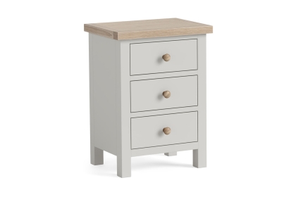 Modern Country Painted Oak Stone Grey Bedside Table Modern Country Painted Oak Stone Grey Bedside Table