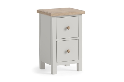 Modern Country Painted Oak Stone Grey Narrow Bedside Table Modern Country Painted Oak Stone Grey Narrow Bedside Table