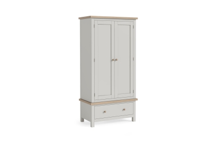 Modern Country Painted Oak Stone Grey Gents Wardrobe Modern Country Painted Oak Stone Grey Gents Wardrobe