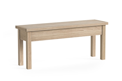 Modern Country Oak Shallow Storage Bench Modern Country Oak Shallow Storage Bench