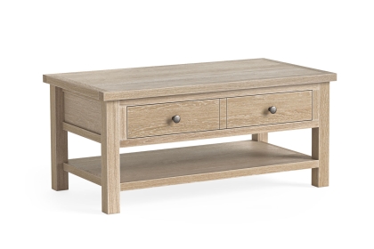 Modern Country Oak Coffee Table with Shelf Modern Country Oak Coffee Table with Shelf