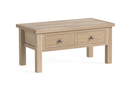 Modern Country Oak Coffee Table with Drawer Modern Country Oak Coffee Table with Drawer
