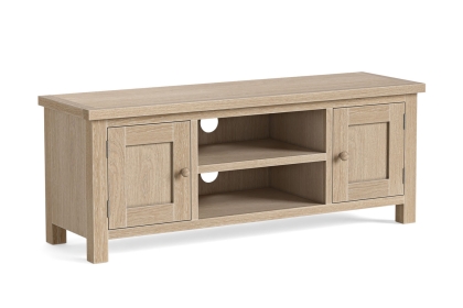 Modern Country Oak 125cm Large TV Unit Modern Country Oak 125cm Large TV Unit
