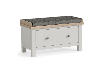 Modern Country Painted Oak Stone Grey Hallway Bench Modern Country Painted Oak Stone Grey Hallway Bench