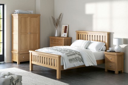 Normandy Chunky Country Oak Bed Frame Normandy Chunky Country Oak Bed Frame