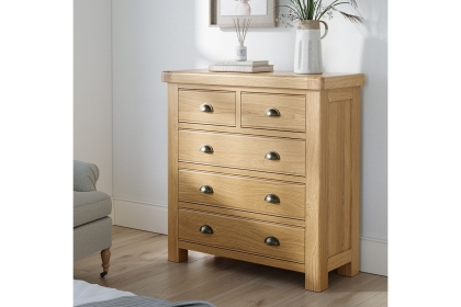 Normandy Chunky Country Oak 2 Over 3 Chest of Drawers Normandy Chunky Country Oak 2 Over 3 Chest of Drawers