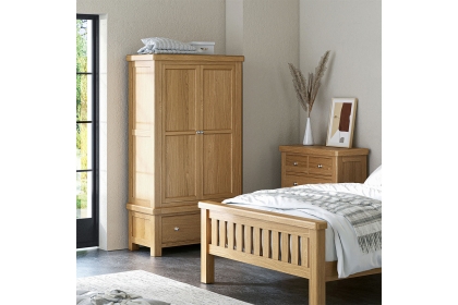 Normandy Chunky Country Oak Gents Wardrobe Normandy Chunky Country Oak Gents Wardrobe