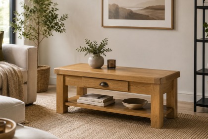 Normandy Chunky Country Oak Coffee Table Normandy Chunky Country Oak Coffee Table