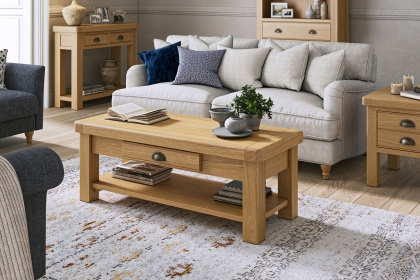 Normandy Chunky Country Oak Coffee Table Normandy Chunky Country Oak Coffee Table