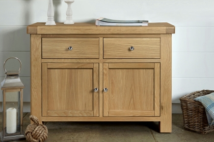 Normandy Chunky Country Oak Small Sideboard Normandy Chunky Country Oak Small Sideboard