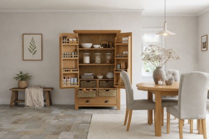 Normandy Chunky Country Oak Larder Unit Normandy Chunky Country Oak Larder Unit