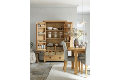 Normandy Chunky Country Oak Larder Unit Normandy Chunky Country Oak Larder Unit