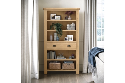 Normandy Chunky Country Oak Large Bookcase Normandy Chunky Country Oak Large Bookcase