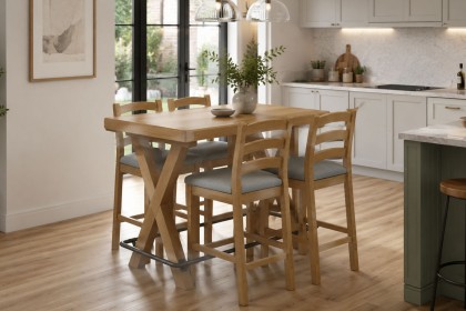 Normandy Chunky Country Oak Bar Table Normandy Chunky Country Oak Bar Table