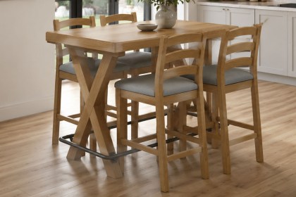 Normandy Chunky Country Oak Bar Table Normandy Chunky Country Oak Bar Table