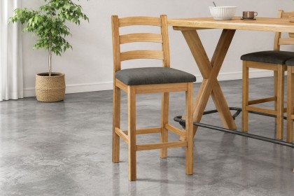 Normandy Chunky Country Oak Bar Stool Normandy Chunky Country Oak Bar Stool