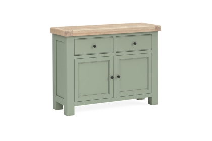 Salcombe Painted Oak Sage Green Small Sideboard Salcombe Painted Oak Sage Green Small Sideboard